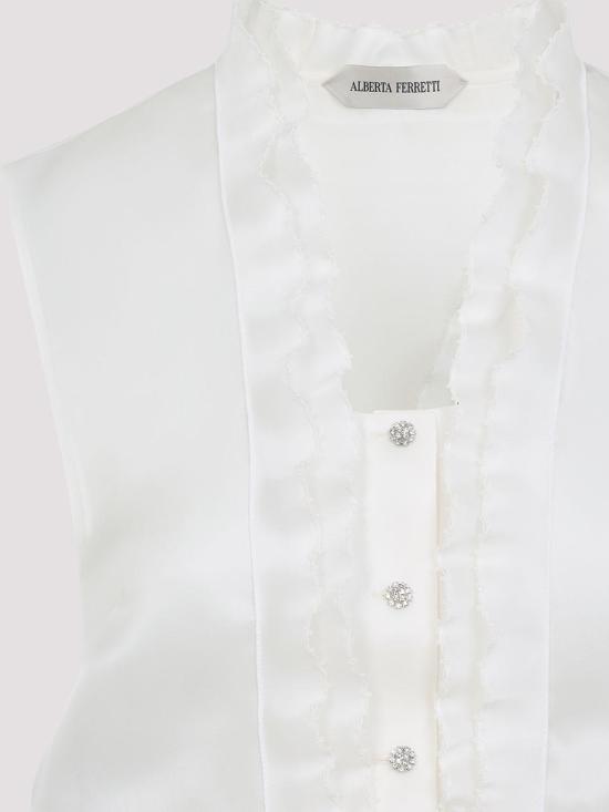 26SS 알베르타 페레티 민소매 티셔츠 080516190003 Cream - ALBERTA FERRETTI