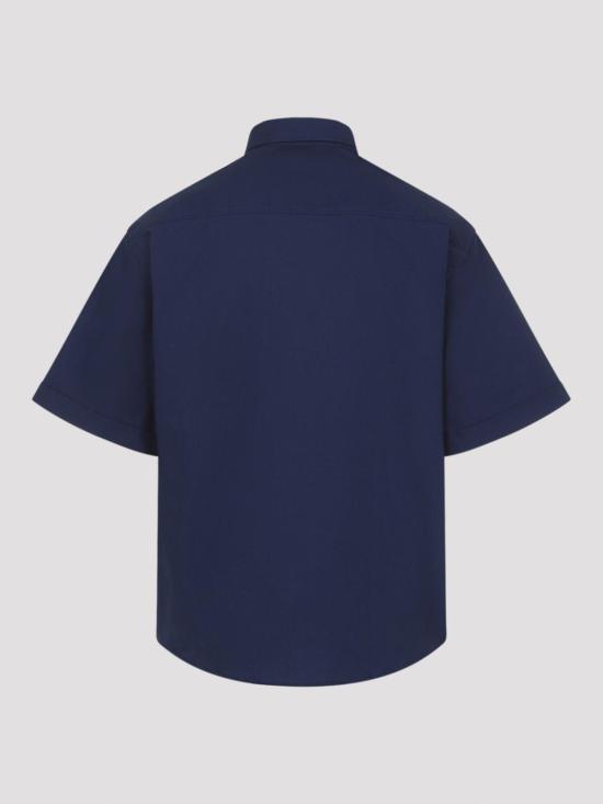 26SS 아미 반팔 셔츠 HSH823CO0210A021 Blue - AMI