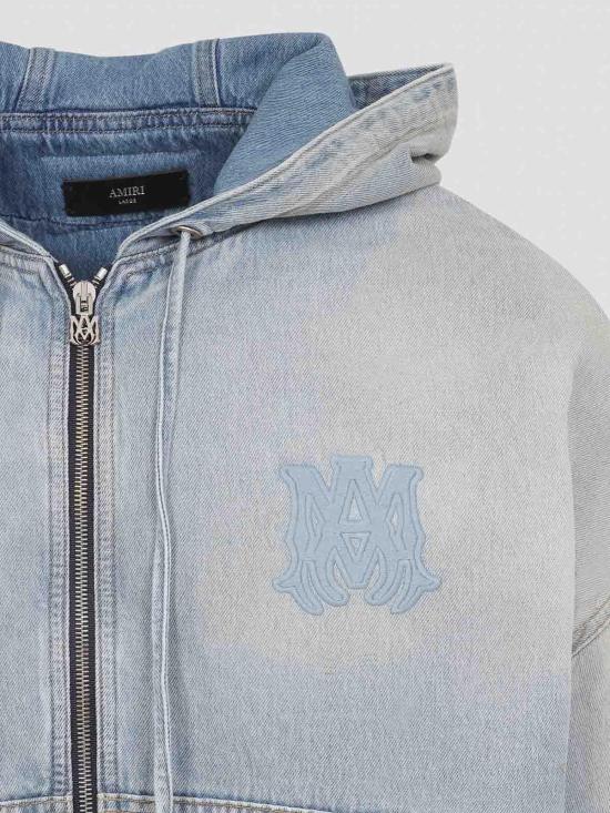 26SS 아미리 후드 티셔츠 AMOUJA1037ANTIQUE Medium Wash - AMIRI