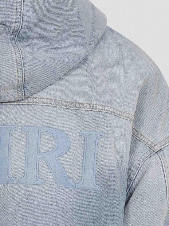 26SS 아미리 후드 티셔츠 AMOUJA1037ANTIQUE Medium Wash - AMIRI