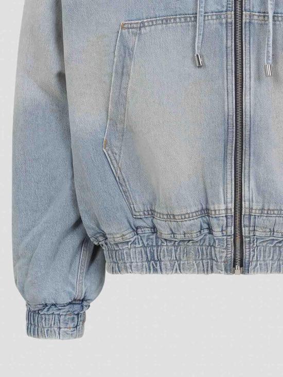 26SS 아미리 후드 티셔츠 AMOUJA1037ANTIQUE Medium Wash - AMIRI