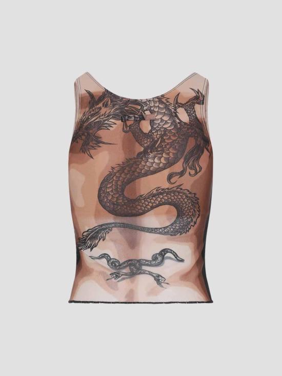 26SS 장 폴 고티에 민소매 티셔츠 2601WTO457M026P636000 Black - JEAN PAUL GAULTIER