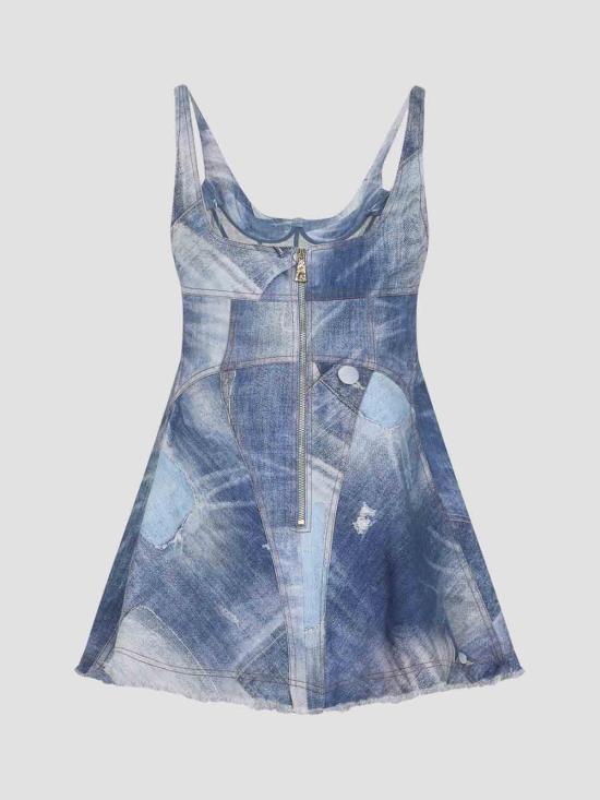 26SS 로베르토 카발리 숏팬츠 WQJ106DAR7104564 Dark Blue - ROBERTO CAVALLI