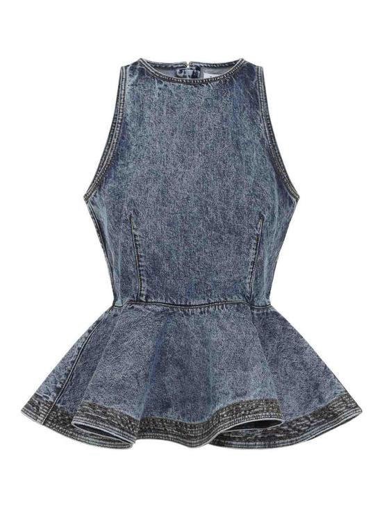 26SS 알라이아 민소매 티셔츠 AA9H1410T535C524 Light Beige