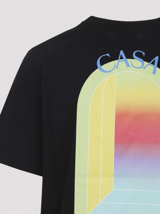 26SS 카사블랑카 반팔 티셔츠 MSP26JTS00114 Black - CASABLANCA