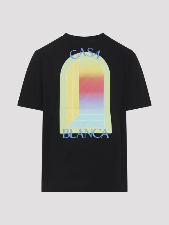 26SS 카사블랑카 반팔 티셔츠 MSP26JTS00114 Black - CASABLANCA