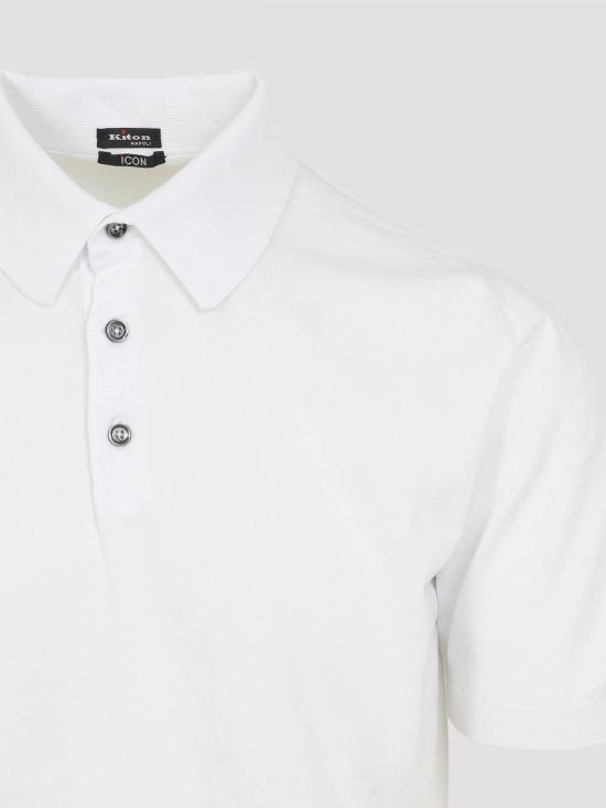 26SS 키톤 폴로 티셔츠 UMKXX3340C014BIANCO White - KITON