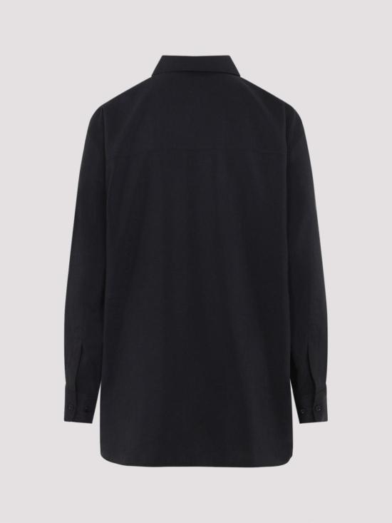 26SS 르메르 롱 셔츠 타이 드라이 실크 SH1282LF1308BK999 Black - LEMAIRE