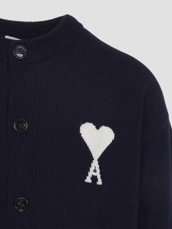 26SS 아미 ADC 울 크루넥 하트 가디건 UKC381KN0156A116 Light Beige - AMI