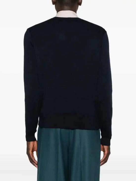 26SS 아미 ADC 크루넥 스웨터 HKS826 001 414 NAVY RED - AMI