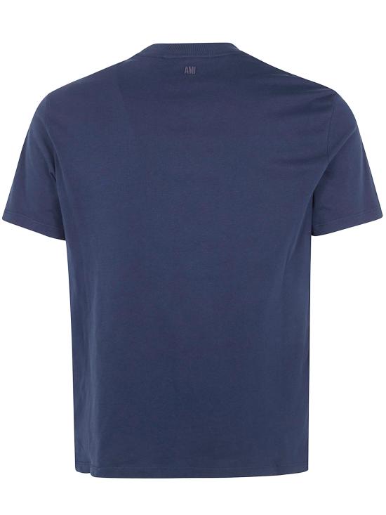26SS 아미 반팔 티셔츠 BFUTS035 724 430 NIGHT BLUE - AMI