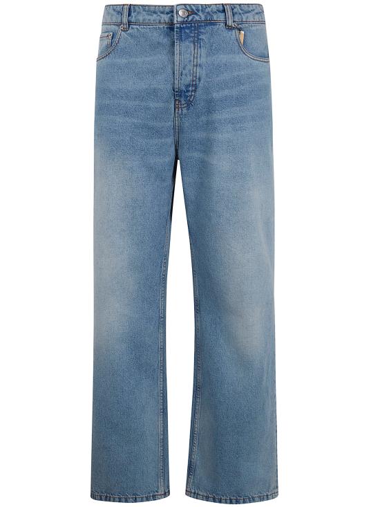 26SS 아미 데님 코튼 라지 핏 진 HTR450 DE0046 480 USED BLUE - AMI