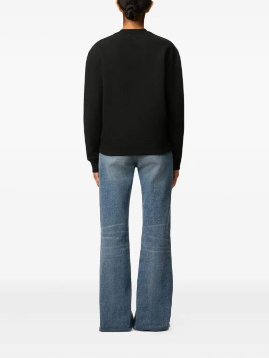 26SS 아미 스몰 하트 로고 스웨트셔츠 BFUSW035 730 001 BLACK - AMI