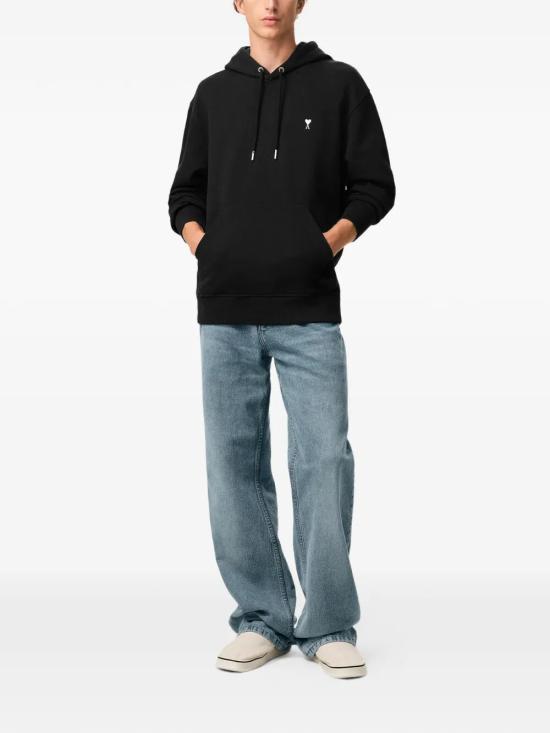 26SS 아미 ADC 코튼 후디 HSW764 730 045 BLACK WHITE CREAM - AMI