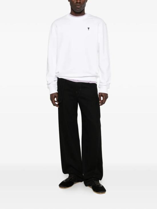 26SS 아미 ADC 크루넥 스웨트 셔츠 HSW763 730 100 WHITE - AMI