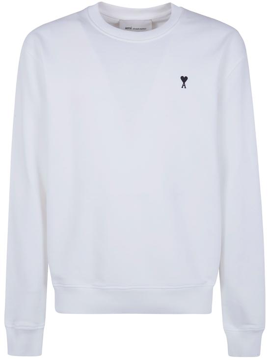 26SS 아미 ADC 크루넥 스웨트 셔츠 HSW763 730 100 WHITE - AMI