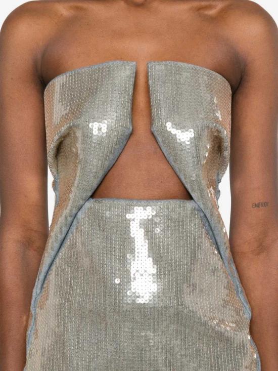 26SS 릭 오웬스 롱 원피스 RP01F6528SRAWM1 6138 BLUE - RICK OWENS