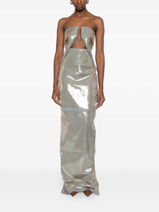 26SS 릭 오웬스 롱 원피스 RP01F6528SRAWM1 6138 BLUE - RICK OWENS