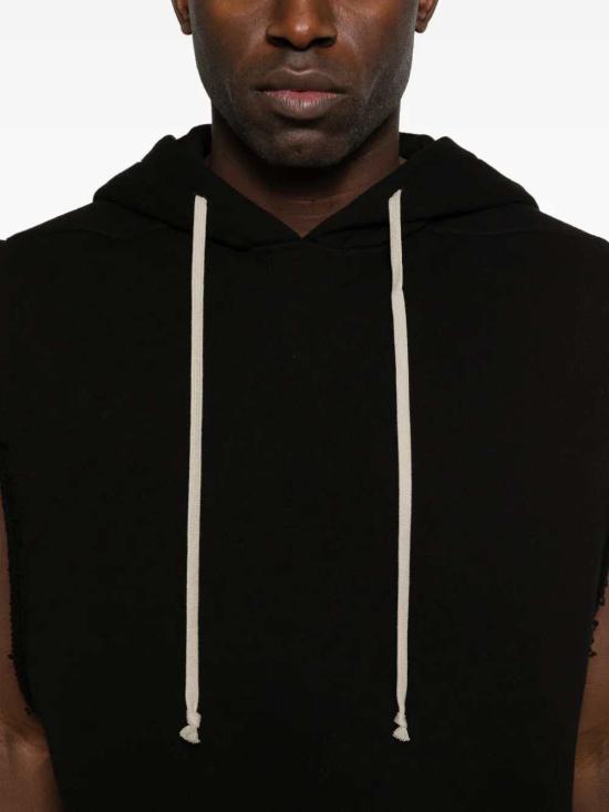 26SS 릭 오웬스 후드 티셔츠 RU01F2153JNT 9 BLACK - RICK OWENS