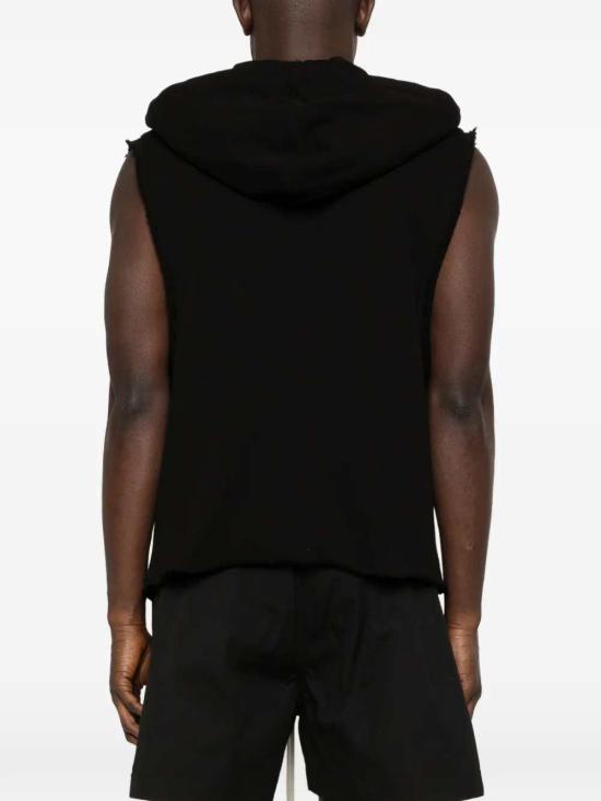 26SS 릭 오웬스 후드 티셔츠 RU01F2153JNT 9 BLACK - RICK OWENS