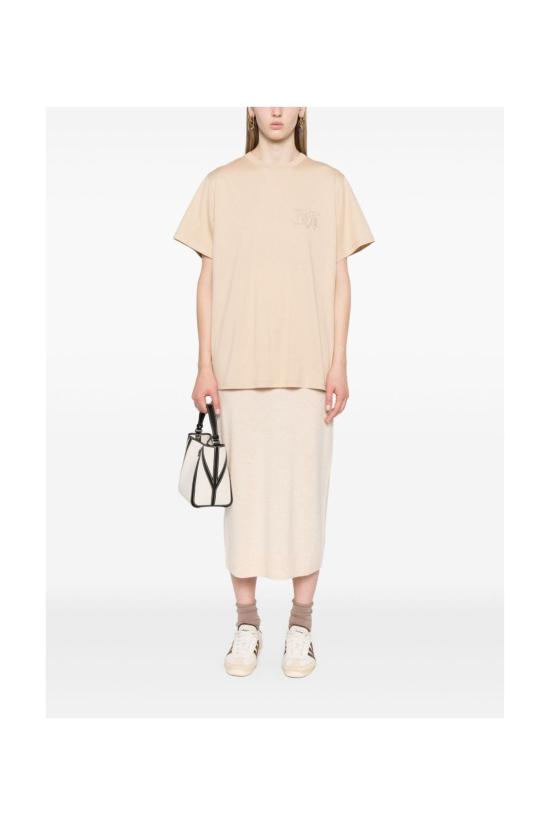 25SS 막스마라 반팔 티셔츠 2421946021600 009 Brown - MAX MARA