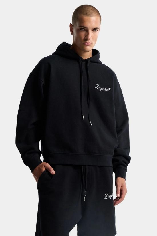 26SS 디스퀘어드2 후드 티셔츠 S74GU0929 D25029900 Black - DSQUARED2