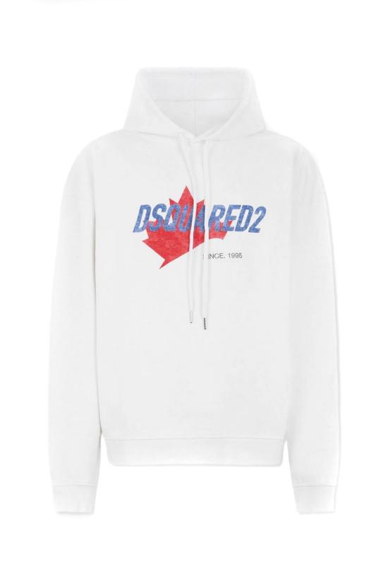 26SS 디스퀘어드2 후드 티셔츠 S74GU0951 D25028100 White