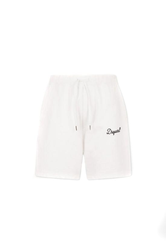 26SS 디스퀘어드2 시그니처 릴렉스 핏 쇼츠 S74MU0969 D25029100 White