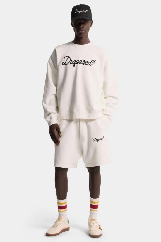 26SS 디스퀘어드2 숏팬츠 S74MU0969 D25029100 White - DSQUARED2