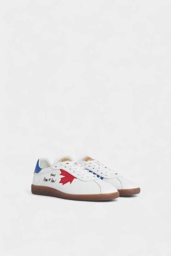 26SS 디스퀘어드2 라벨 스니커즈 SNM0468 18908701M1424 White - DSQUARED2