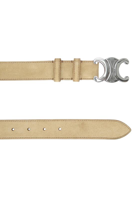 26SS 셀린느 가죽 벨트 45BIE3AUW02SW STONE BEIGE DOM - CELINE