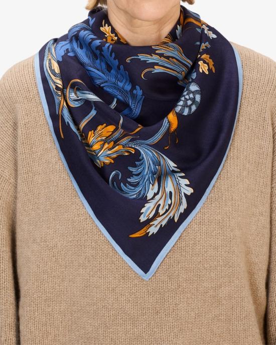 25FW 이누이 에디션 머플러/스카프 CA221RO24 bleu BLU MULTI - INOUI EDITION