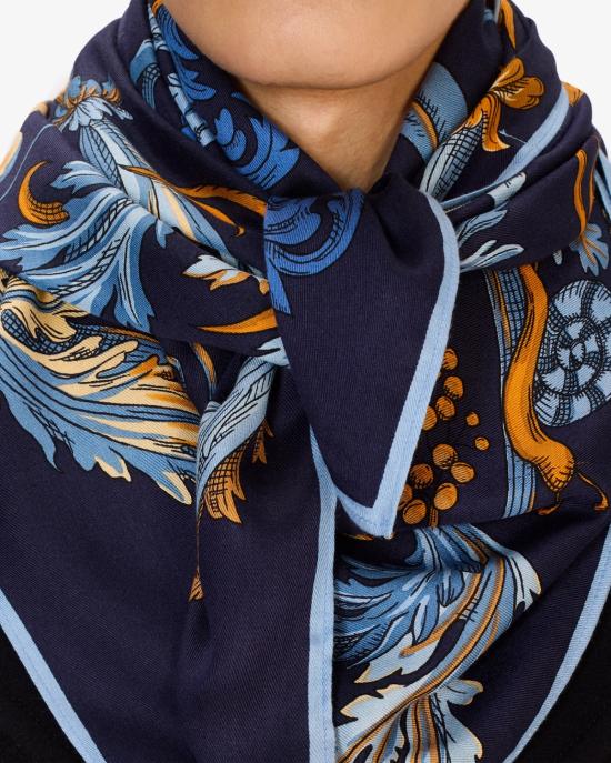 25FW 이누이 에디션 머플러/스카프 CA221RO24 bleu BLU MULTI - INOUI EDITION