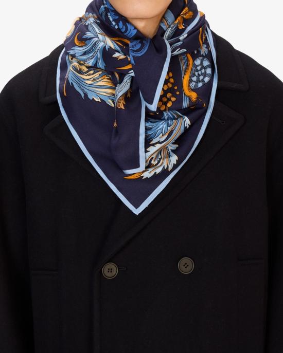 25FW 이누이 에디션 머플러/스카프 CA221RO24 bleu BLU MULTI - INOUI EDITION