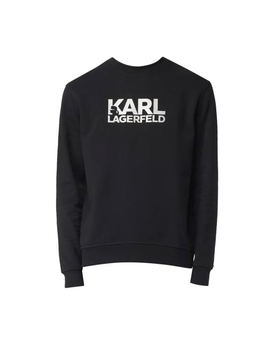 26SS 칼라거펠트 긴팔 티셔츠 705091 554917 910 NERO ARGENTO