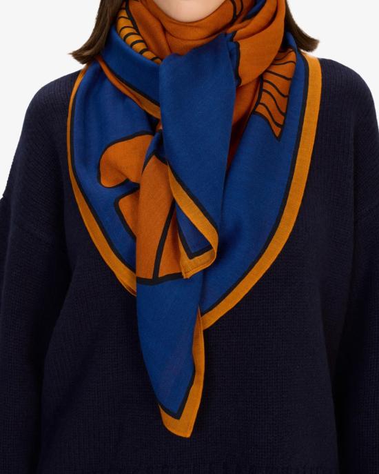 25FW 이누이 에디션 머플러/스카프 CA222CA24 bleu BLU - INOUI EDITION