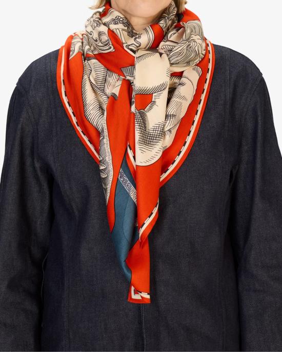 25FW 이누이 에디션 머플러/스카프 CA222AR08 orange ARANCIONE MULTI - INOUI EDITION