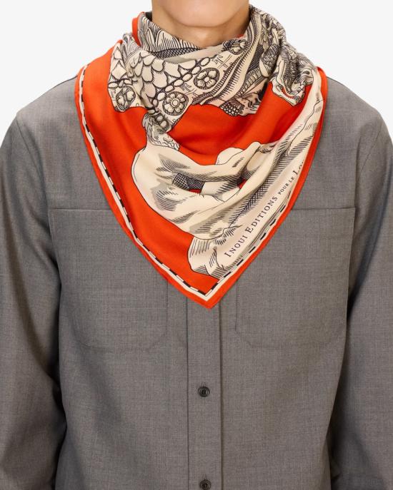 25FW 이누이 에디션 머플러/스카프 CA222AR08 orange ARANCIONE MULTI - INOUI EDITION
