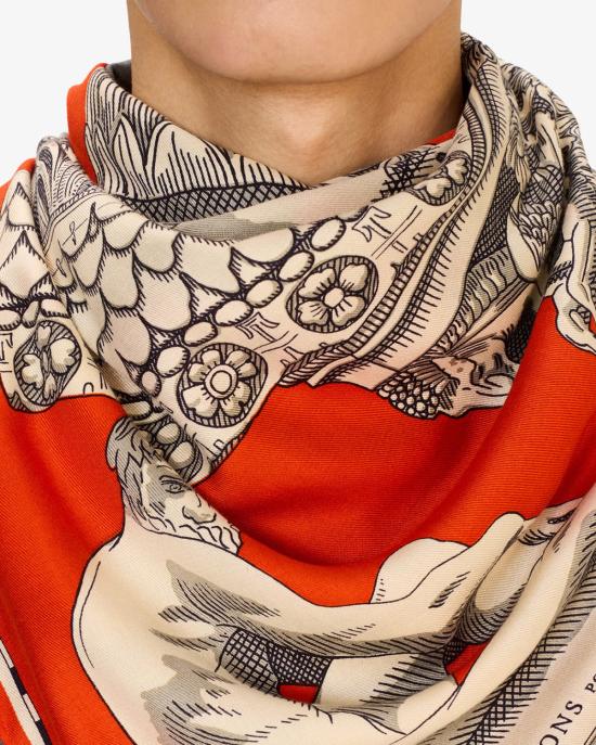 25FW 이누이 에디션 머플러/스카프 CA222AR08 orange ARANCIONE MULTI - INOUI EDITION