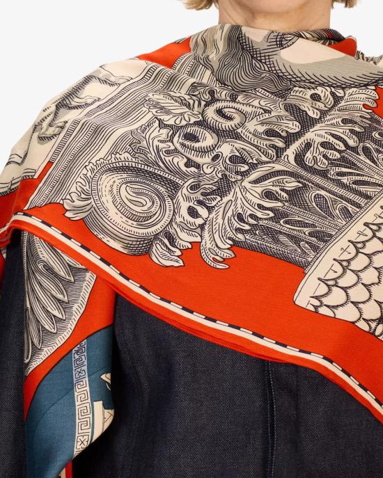 25FW 이누이 에디션 머플러/스카프 CA222AR08 orange ARANCIONE MULTI - INOUI EDITION