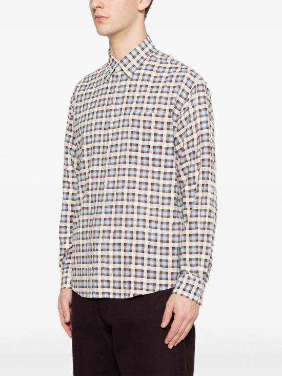 26SS 엔엔07 긴팔 셔츠 2610000059 725 Blue check - NN07