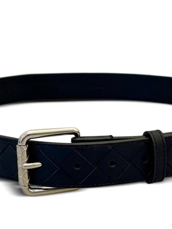 26SS 보테가베네타 가죽 벨트 855892VCPQ4 4330 Midnight silver - BOTTEGA VENETA