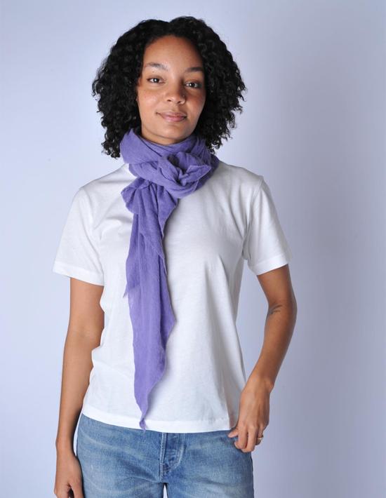  보또 쥐세페 머플러/스카프 보토 주세페 라일락 다이아몬드 클래식 니트 캐시미어 스카프