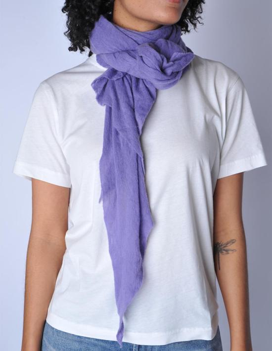  보또 쥐세페 머플러/스카프 보토 주세페 라일락 다이아몬드 클래식 니트 캐시미어 스카프 - BOTTO GIUSEPPE