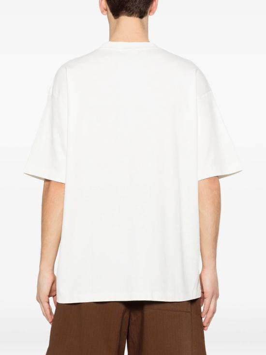 26SS 드롤드무슈 반팔 티셔츠 KTS307CO002 OW White - DROLE DE MONSIEUR