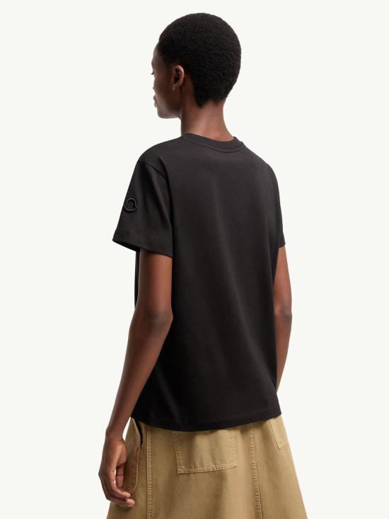 26SS 몽클레어 반팔 티셔츠 L10938C0002989AUO 999 Black - MONCLER