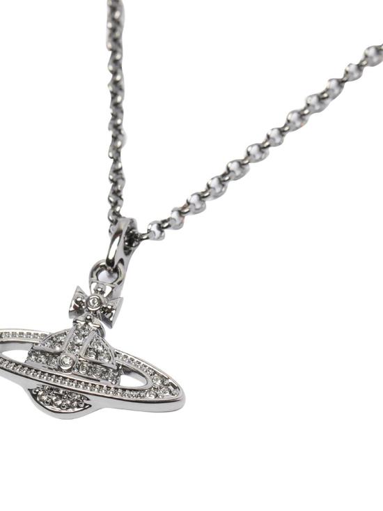 26SS 비비안웨스트우드 미니 바스 릴리프 팬던트 네크리스 6302008602S108S108 Silver - VIVIENNE WESTWOOD