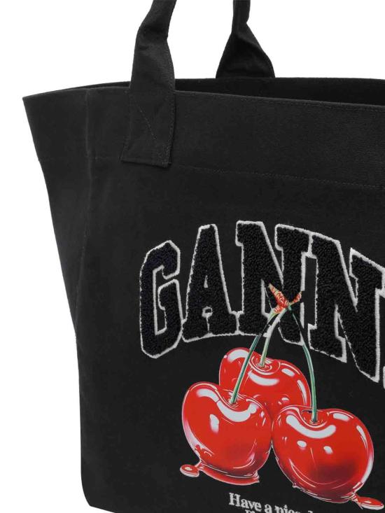 26SS 가니 미디엄 토트백 B2110038252 Black - GANNI