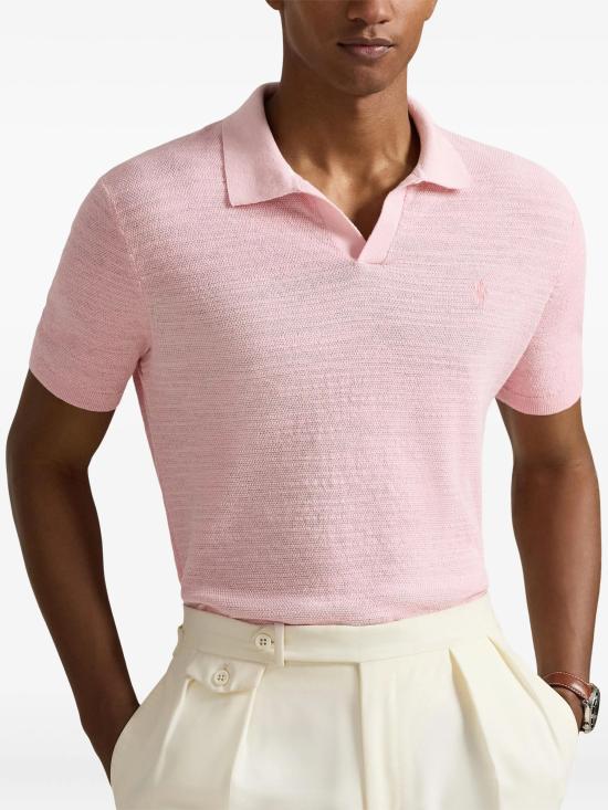 26SS 폴로 랄프로렌 폴로 티셔츠 710B13891 001 Pink - POLO RALPH LAUREN