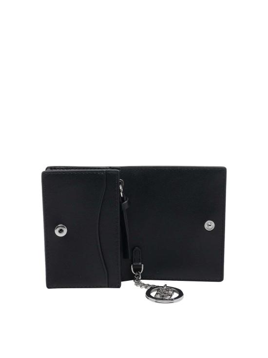 26SS 가니 부 플랩 카드 홀더 B3010125099 Black - GANNI